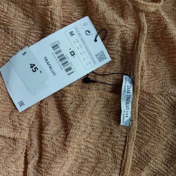 ZARA | NWT Beige Knit Overalls - Picture 4 of 5